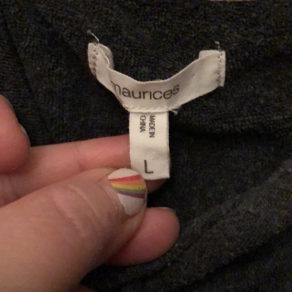 Maurice’s gray hoodie, size large. - Picture 2 of 5